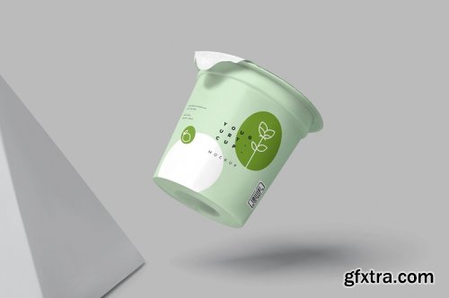 CreativeMarket - Yogurt Cup Mockups 6849615 