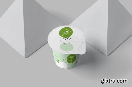 CreativeMarket - Yogurt Cup Mockups 6849615 