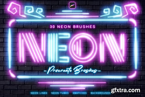 Neon Procreate Brushes