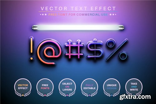 CreativeMarket - Magic Light - Editable Text Effect, Font Style 6860392