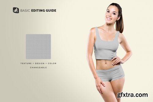 CreativeMarket - Female Short Workout Outfit Mockup 5340481