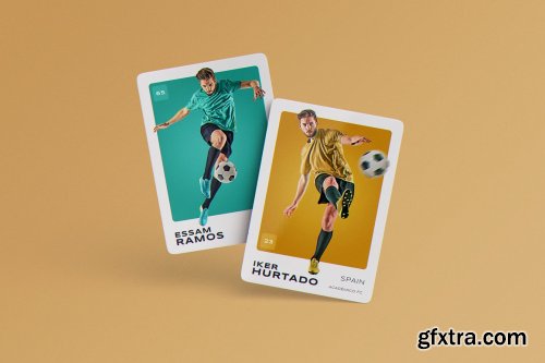 CreativeMarket - Trading Cards MockUp 6890848