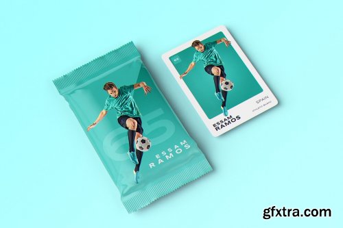 CreativeMarket - Trading Cards MockUp 6890848