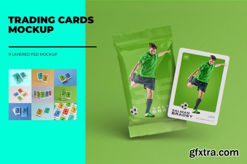 CreativeMarket - Trading Cards MockUp 6890848