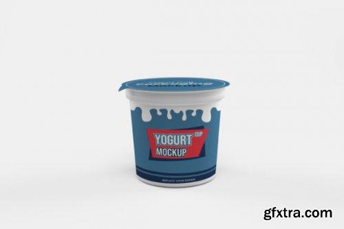 Yogurt Cup Mockup