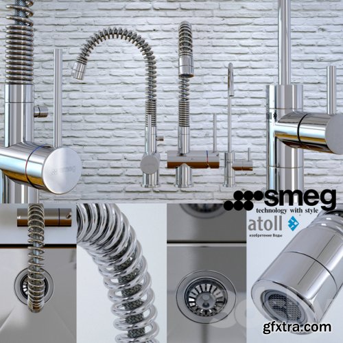 Kitchen sink and faucet Smeg