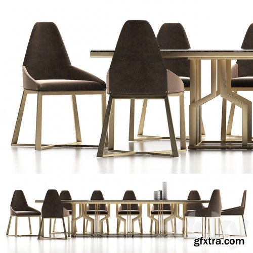 Dining table with chairs 44