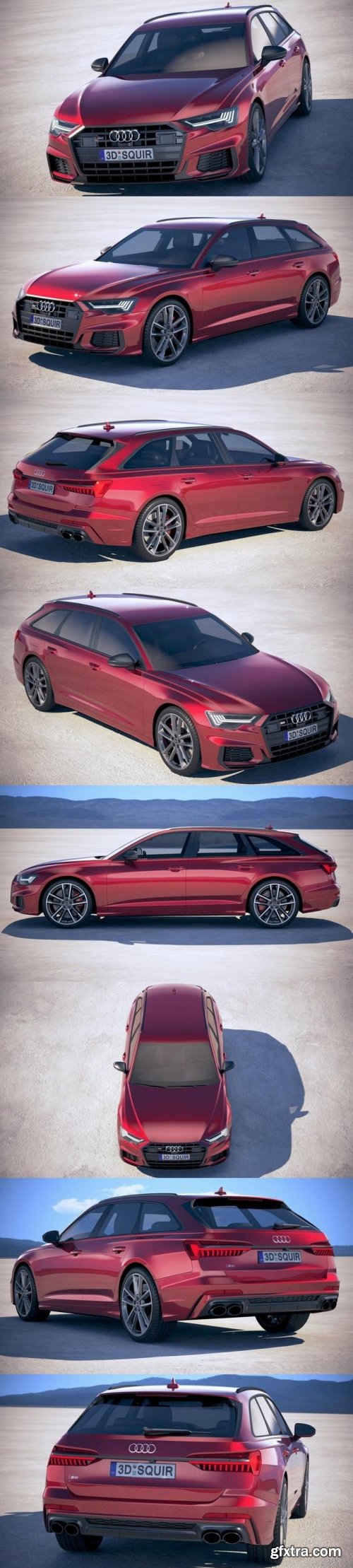 Audi S6 Avant 2020 3D Model