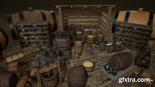 Unreal Engine – Medieval Props: Cellar