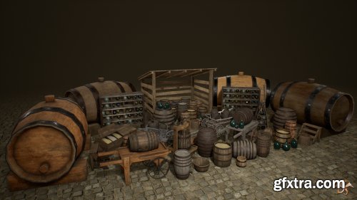 Unreal Engine – Medieval Props: Cellar