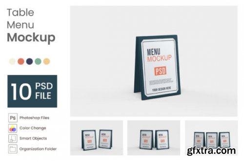 Table Menu Mockup