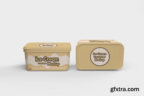 Ice Cream Container Mockup