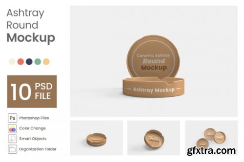 Ashtray Round Mockup