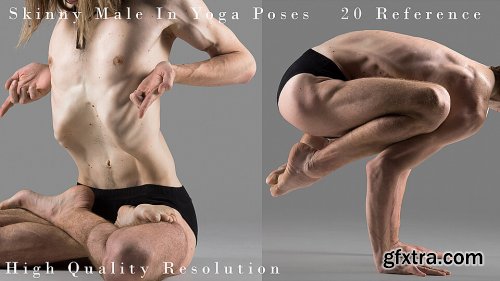 Cubebrush - Hector - Skinny Male In Yoga pose