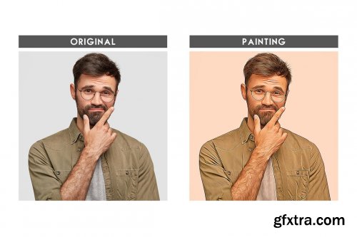 CreativeMarket - Premium Oil Paint Photoshop Action 6627873