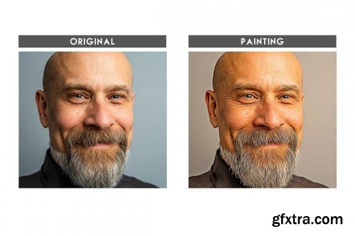 CreativeMarket - Premium Oil Paint Photoshop Action 6627873