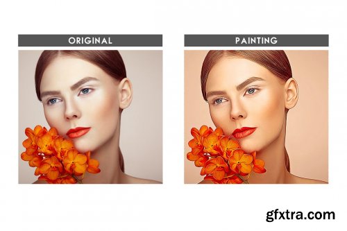 CreativeMarket - Premium Oil Paint Photoshop Action 6627873