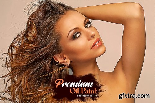 CreativeMarket - Premium Oil Paint Photoshop Action 6627873