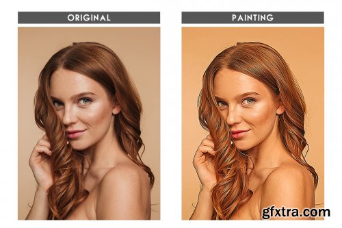 CreativeMarket - Premium Oil Paint Photoshop Action 6627873