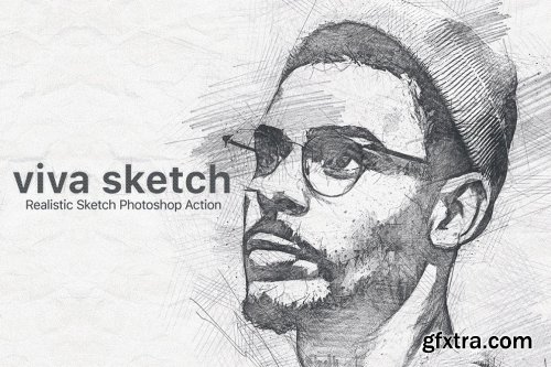 CreativeMarket - Viva Sketch Photoshop Action 6788666