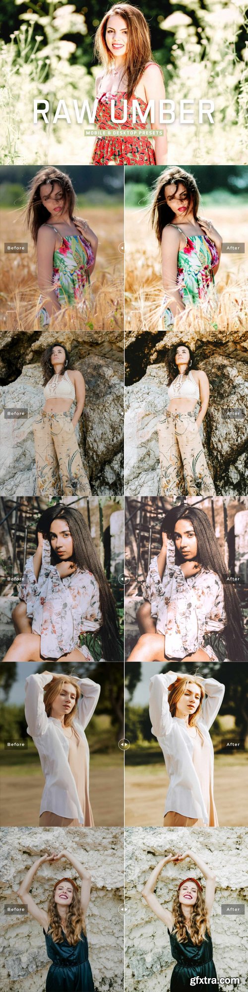 CreativeMarket - Raw Umber Pro Lightroom Presets 6916382