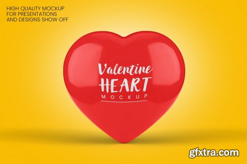 CreativeMarket - Valentine Heart Mockup - 9 views 5856772