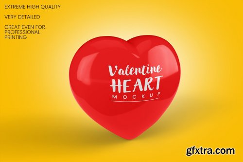 CreativeMarket - Valentine Heart Mockup - 9 views 5856772