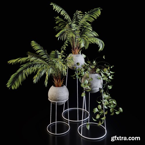 3D Green set - Plants set 107