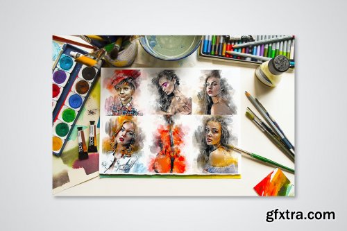 Premio Watercolor Photoshop Action