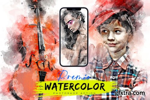 Premio Watercolor Photoshop Action