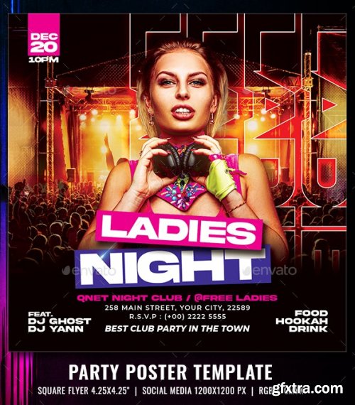 GraphicRiver - Night Party Flyer 35145041
