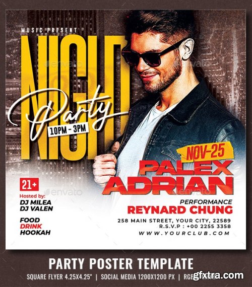 GraphicRiver - Urban Club Party Flyer 35012854