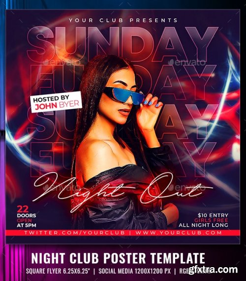 GraphicRiver - Club Night Flyer Template 34315764