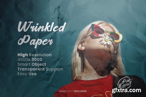 Wrinkled paper photo effect