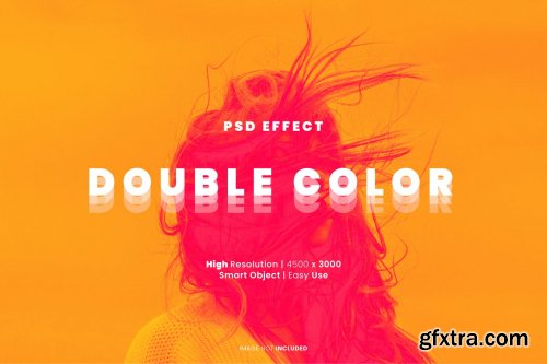 Double color psd photo effect