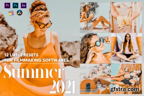 12 Summer 2021 Video LUTs Presets