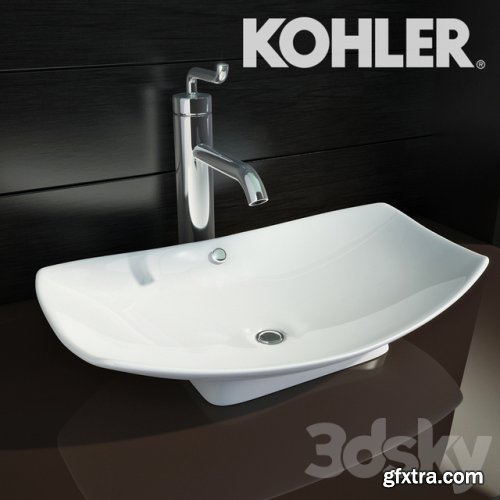 Kohler Leaf sink and faucet + Kohler Purist