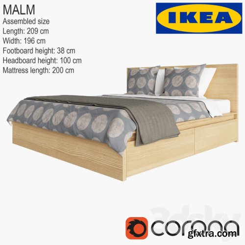 ikea bed malm