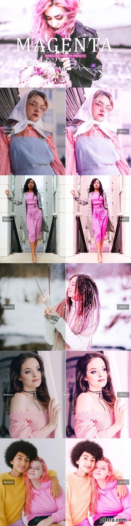 CreativeMarket - Magenta Pro Lightroom Presets 6923966