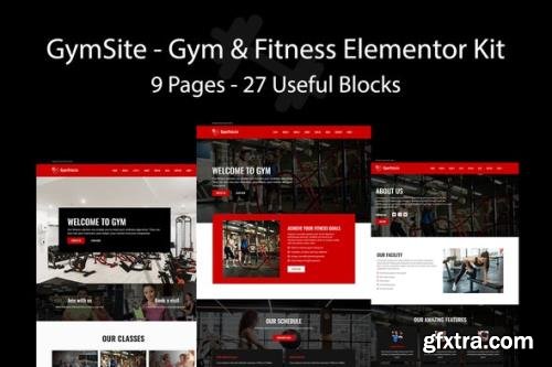 ThemeForest - Gymsite v1.0.0 - Gym & Fitness Elementor Template Kit (Update: 6 September 20) - 26054198