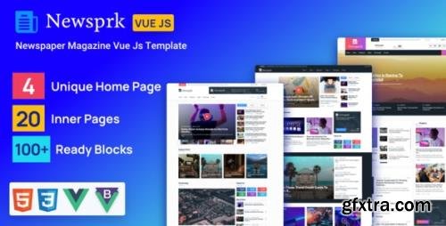 ThemeForest - Newsprk v1.0 - Vue JS Newspaper Template - 35069294