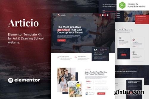 ThemeForest - Articio v1.0.0 - Art & Drawing School Elementor Template Kit - 35979146