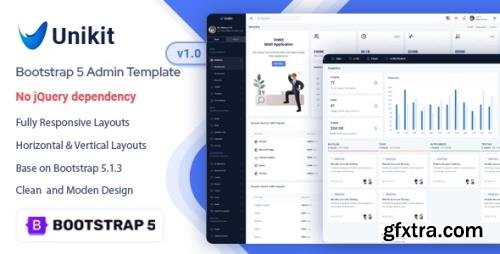 ThemeForest - Unikit v1.0.0 - Multi Application Admin Dashboard Template - 35218875