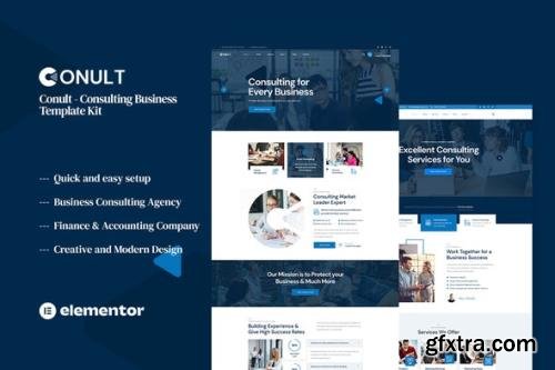 ThemeForest - Conult v1.0.0 - Consulting Business Elementor Template Kit - 35875081