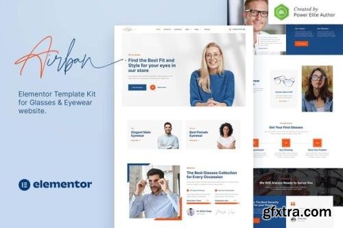 ThemeForest - Airban v1.0.0 - Glasses & Eyewear Elementor Template Kit - 35930872