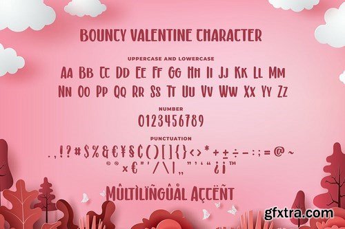 Bouncy Valentine a Bouncy Romantic Font