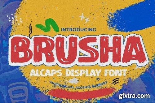 BRUSHA - All Caps Display Font