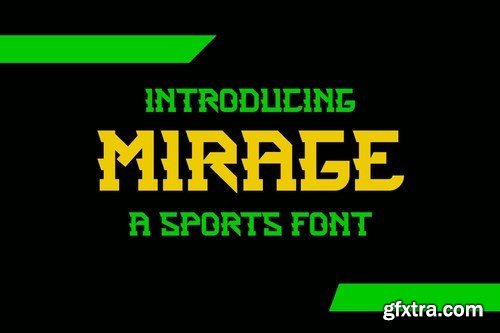 Mirage sports Display Font