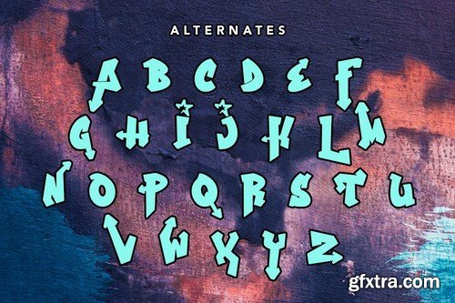 Funky Star - Graffiti Font