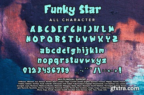 Funky Star - Graffiti Font